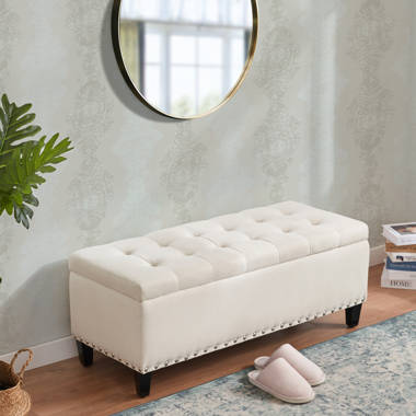 Kareem upholstered clearance storage bench